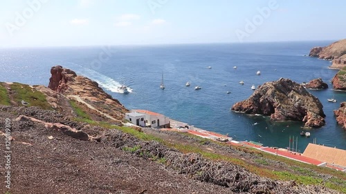 Vista da ilha das Berlengas em Peniche Portugal photo