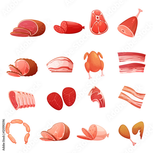 Meat Set Of Gastronomic Delicatessen