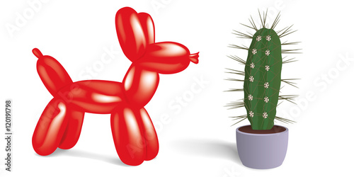 Ballon de baudruche - Cactus