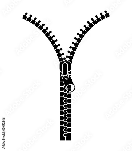 zipper closed isolated icon vector illustration design