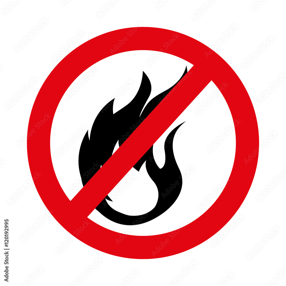 dont fire prohibition sign vector illustration design dont fire prohibition sign vector illustration design