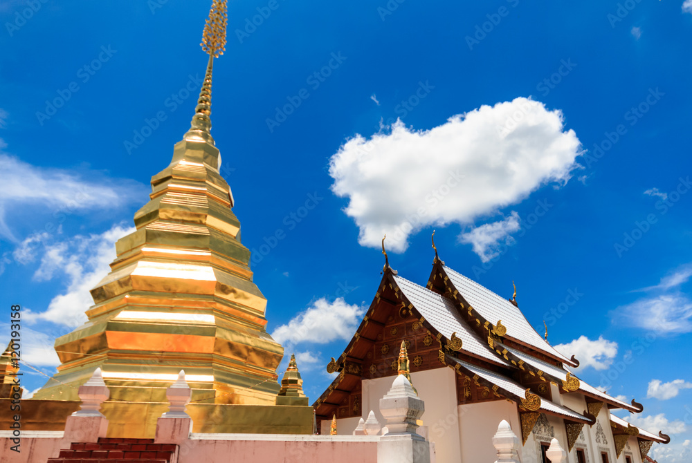 pagoda in thai temple northern thailand