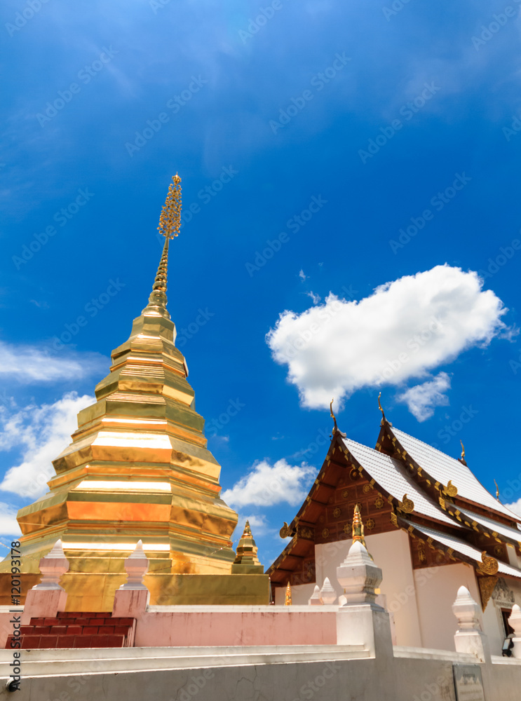 pagoda in thai temple northern thailand