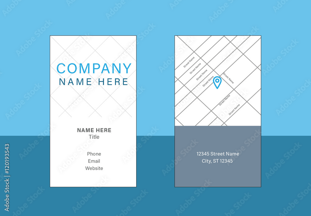 Simple Business Card Stock Template Adobe Stock