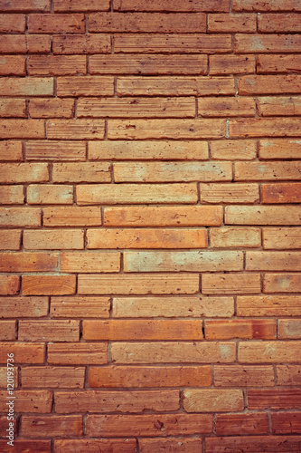 old brick wall  vintage colours
