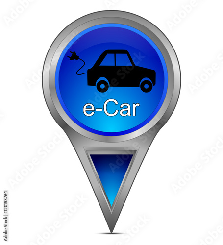 Map pointer with e-Car