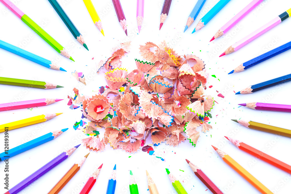 Crayon for drawing and paint.