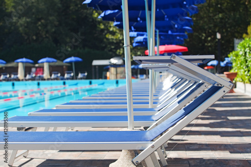 Row of deckchairs