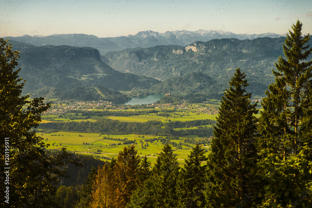 View from zirovniska mountain, Slovenia