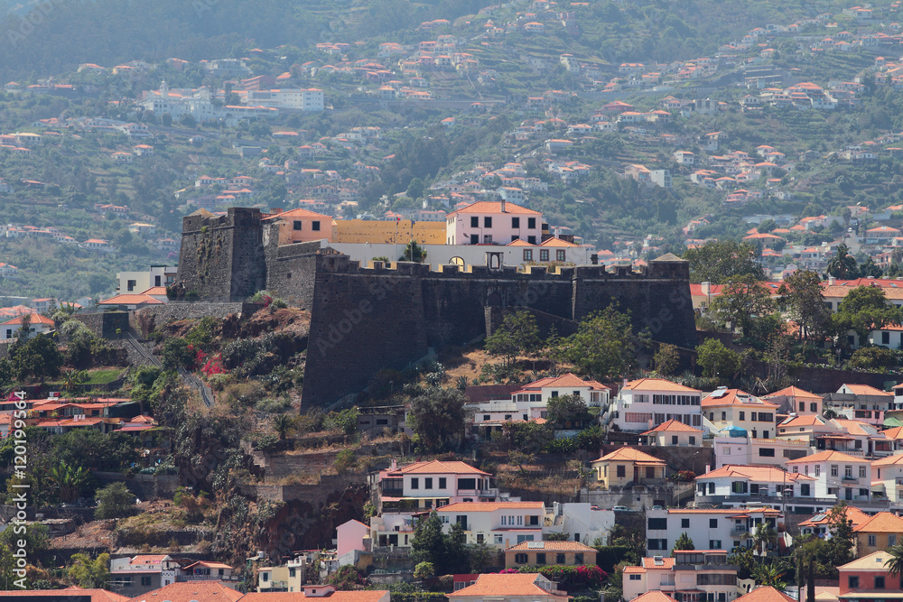 Ancient fortress and city. Funchal, Madeira, Portugal