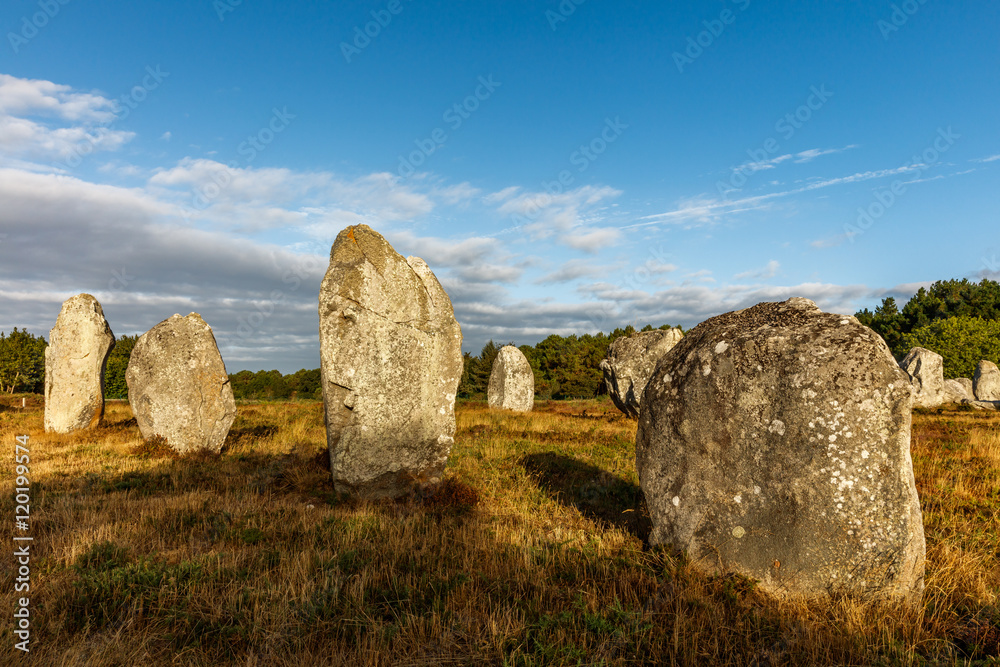 The alignments of Carnac, stone age, France