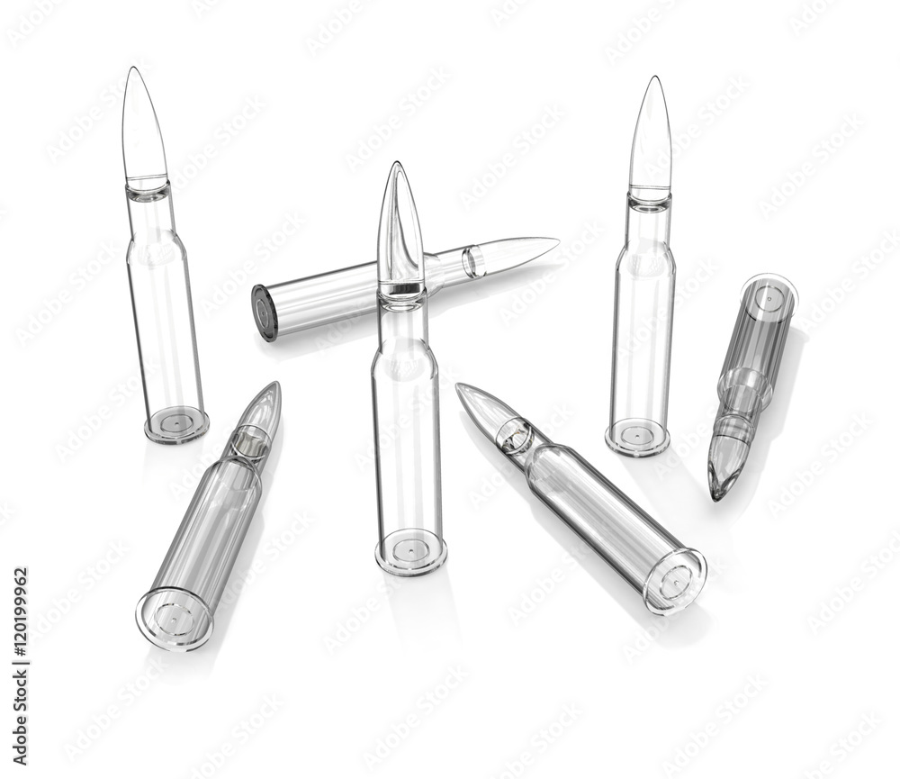 White glass cartridges White glass cartridges