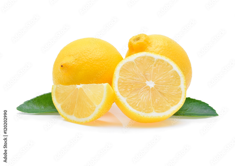 fresh lemon isolated on white background fresh lemon isolated on white background
