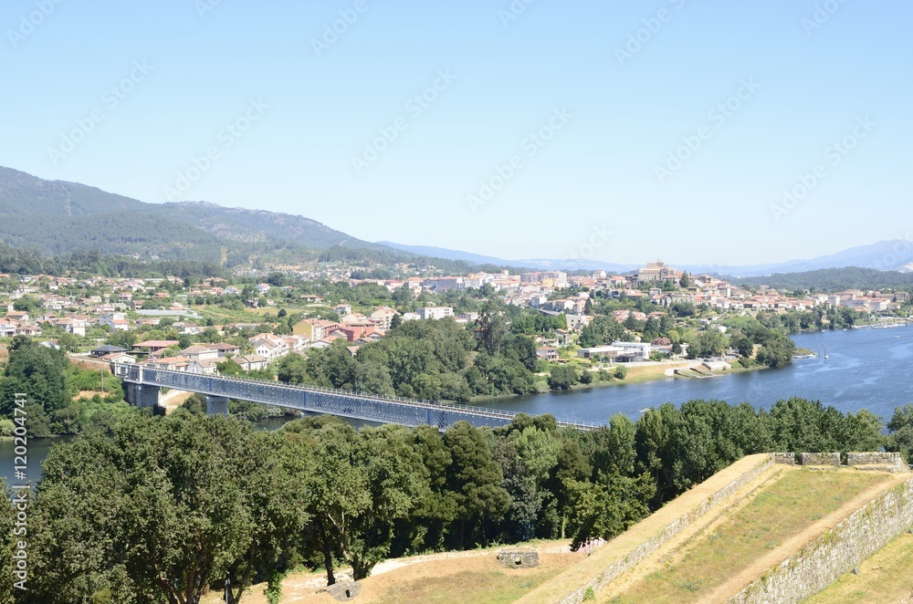 Tuy (Spain) seen from Valenca (Portugal)