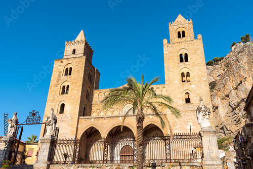 The norman cathedral of Cefalu in Sicily, Italy