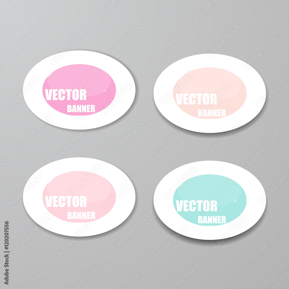 Vector infographic origami banners set Vector infographic origami banners set