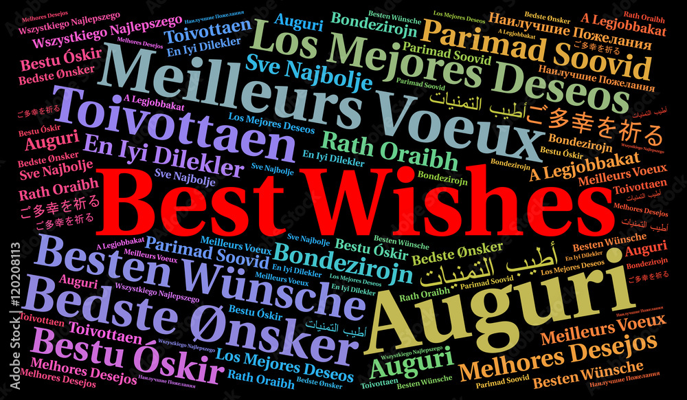 Best wishes in different languages