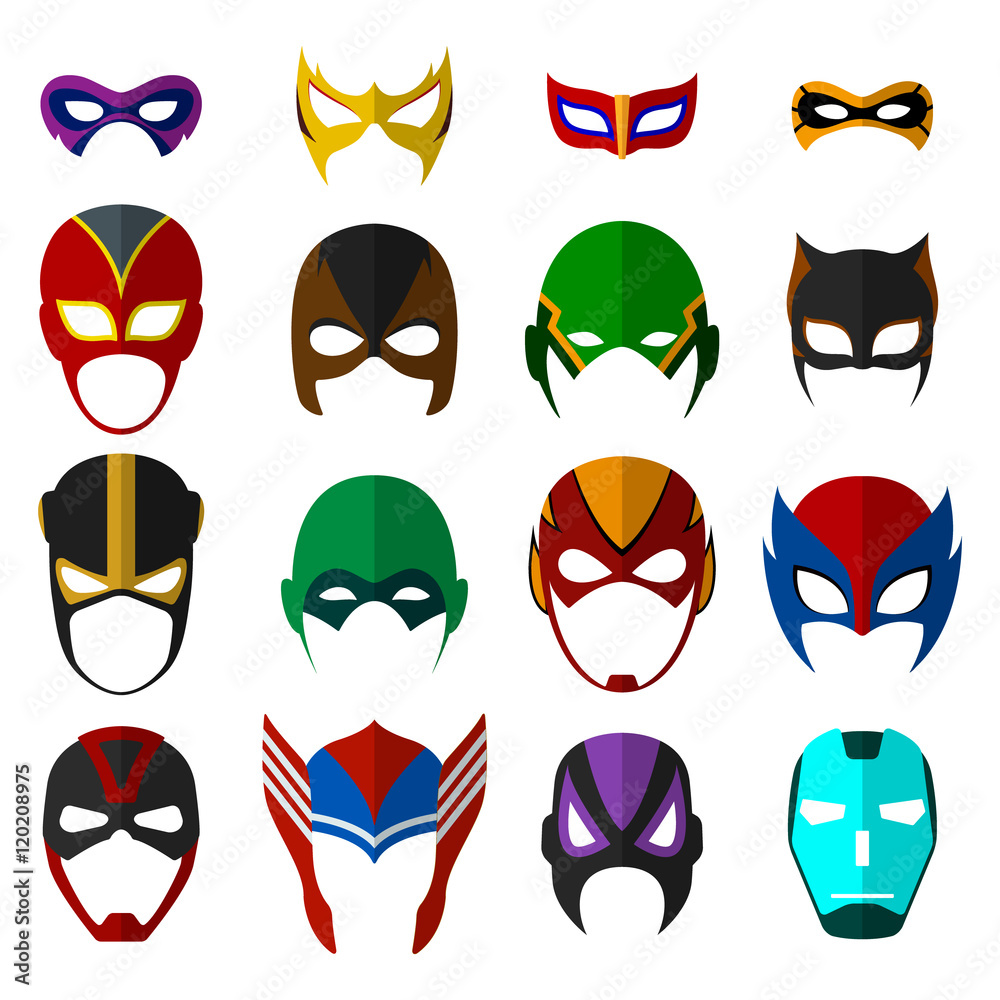 Фотография Super hero masks set