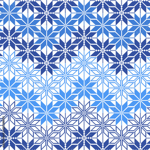 Seamless winter nordic pattern .Vector print in traditional Norwegian style.Winter background.Textile texture