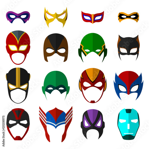 Super hero masks set