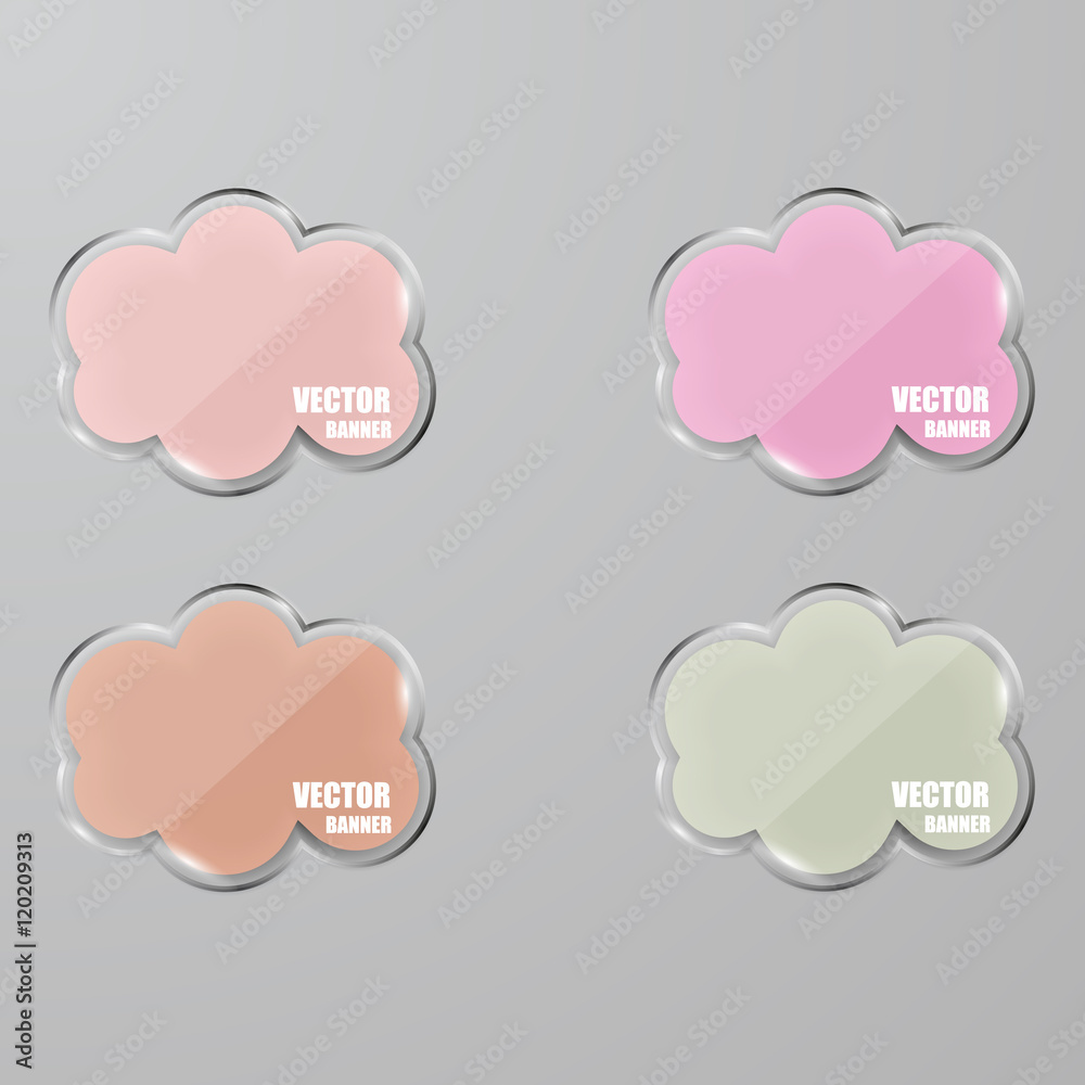 Glass framework set. Vector illustration. Glass framework set. Vector illustration.