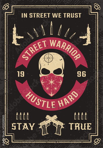 Gangster Colored Poster
