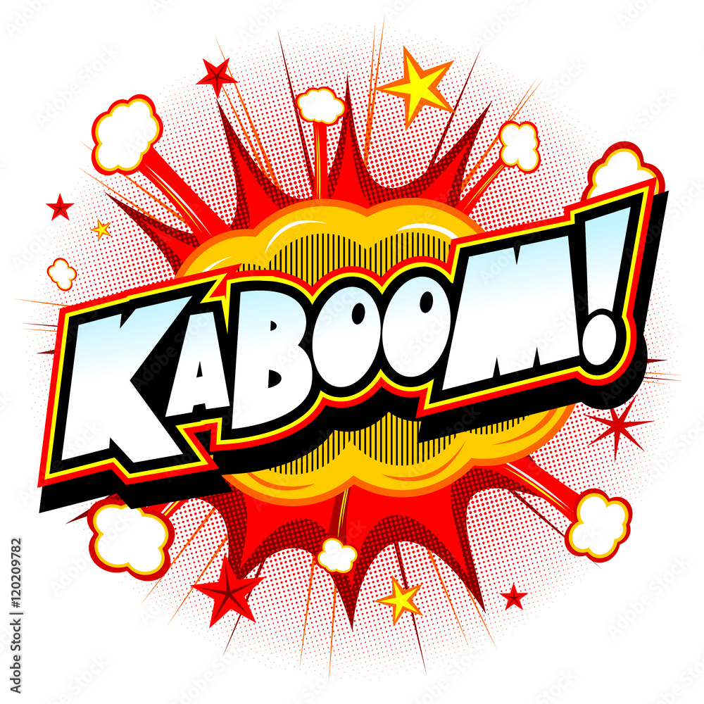 Kaboom - explosion illustration Kaboom - explosion illustration