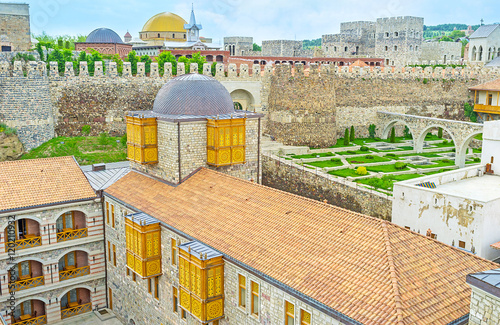 The domes behind the wall photo