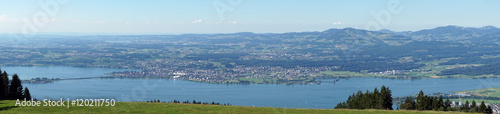 Panorama of lake Zurich