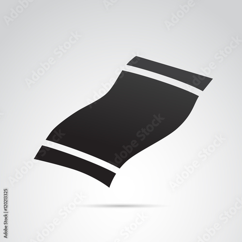 Towel icon isolated on white background. Vector art.