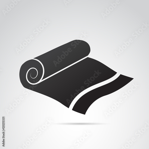 Towel icon isolated on white background. Vector art.