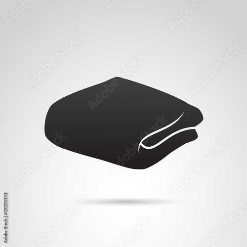 Towel icon isolated on white background. Vector art.