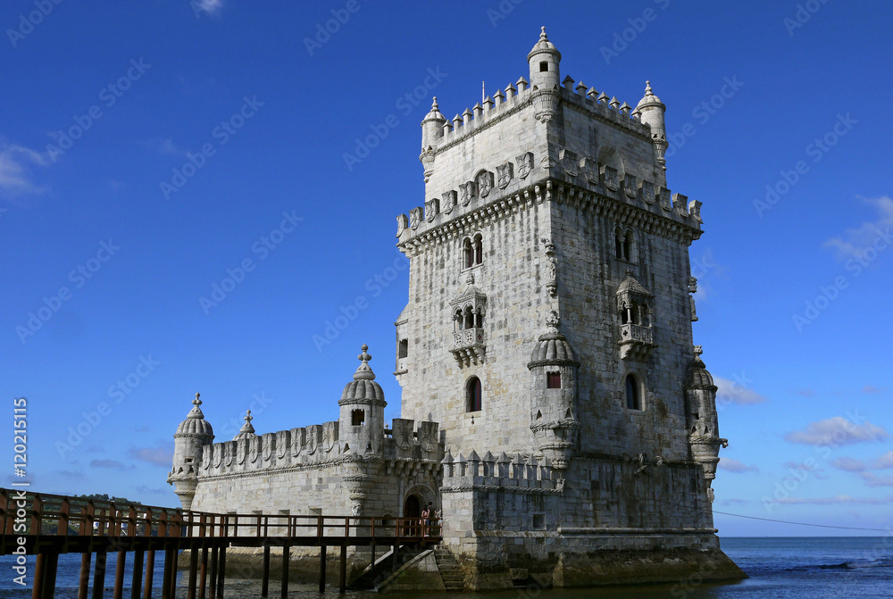 Belem tower in Lisbon, PORTUGAL.