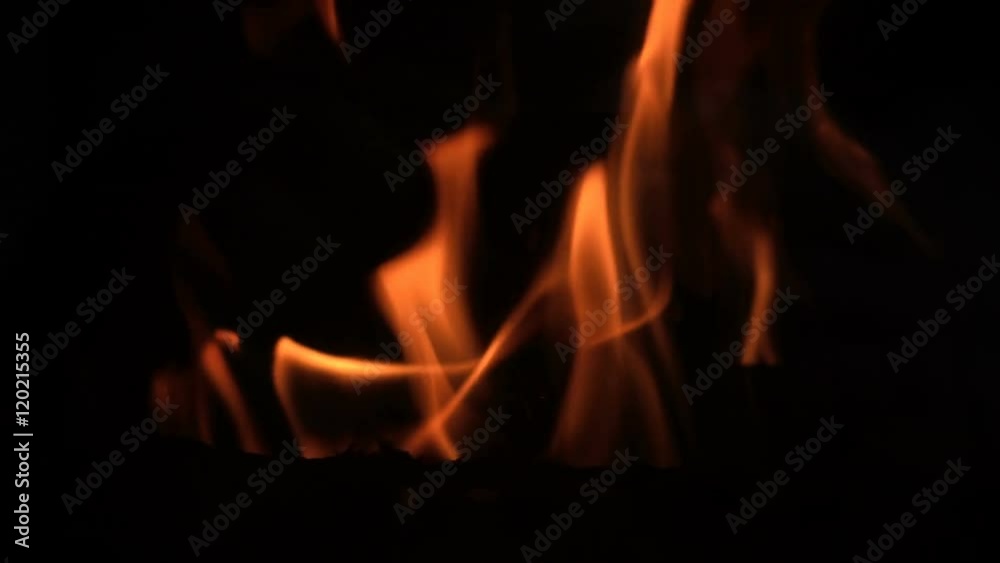 Super Slow Motion Fire Flames into Stove Super Slow Motion Fire Flames into Stove