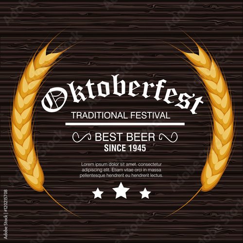 oktoberfest beer festival isolated vector illustration eps 10
