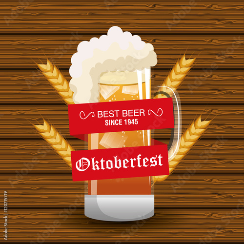 oktoberfest beer festival isolated vector illustration eps 10