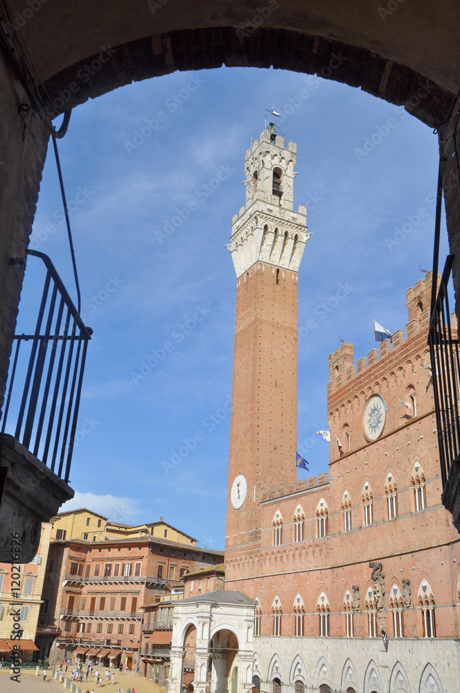 Fototapeta premium Piazza del Campo in Siena