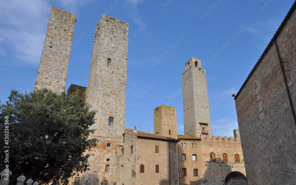 View of the city of San Gimignano View of the city of San Gimignano