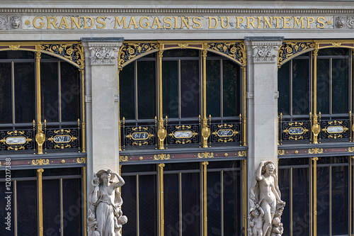 Photography Part of facade from store Printemps, Paris