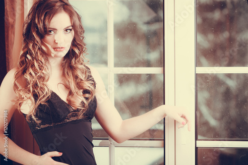 Portrait of sexy sensual young woman in lingerie. Free Download Portrait of sexy sensual young woman in lingerie. - GFXLoad