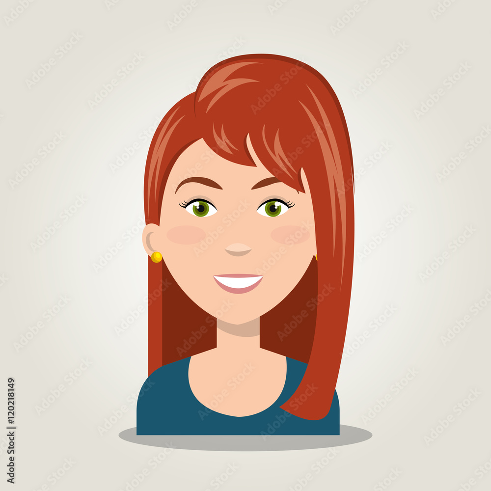 icon woman character fcae isolated vector illustration eps 10 icon woman character fcae isolated vector illustration eps 10