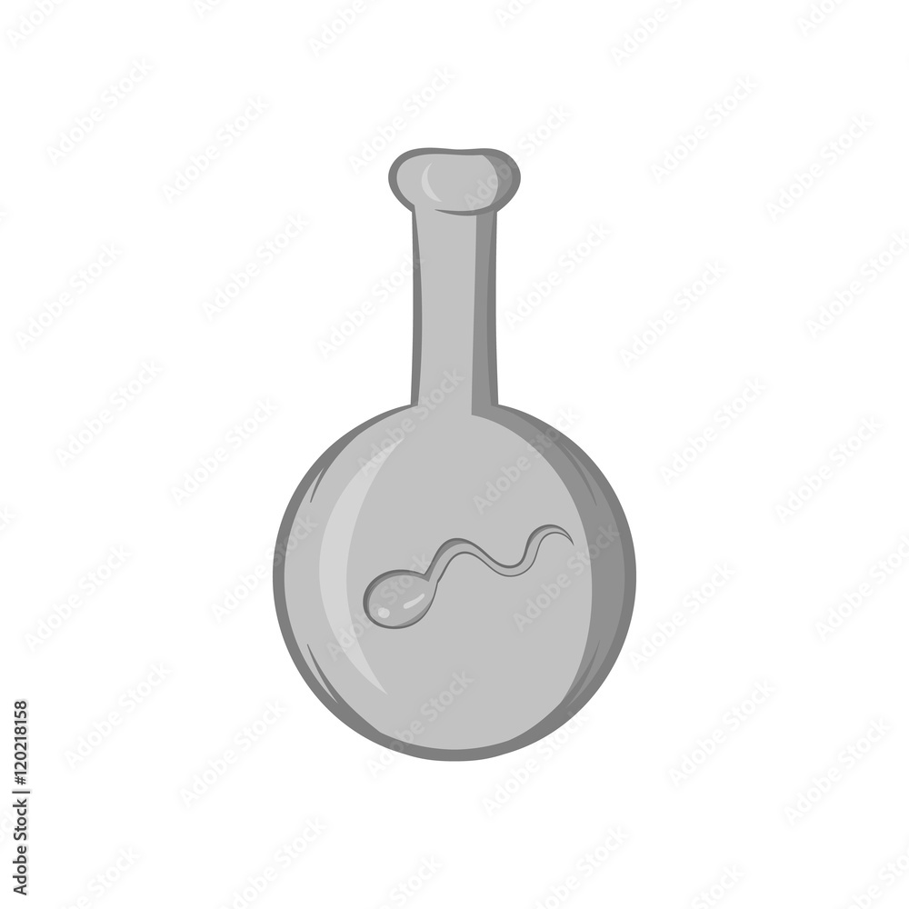 IVF icon in black monochrome style isolated on white background. Pregnancy symbol vector illustration IVF icon in black monochrome style isolated on white background. Pregnancy symbol vector illustration