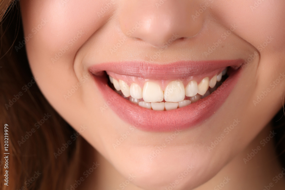 Girl's smile. Close up Girl's smile. Close up