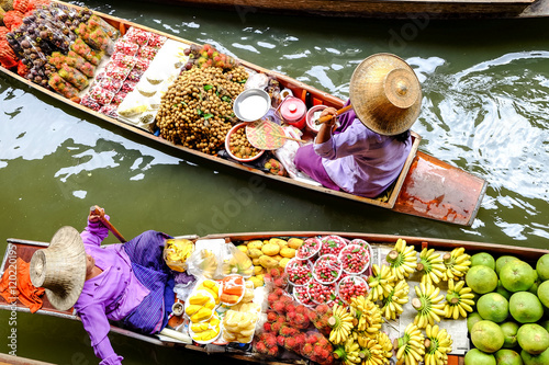 Fotografia, Obraz Damnoen Saduak floating market