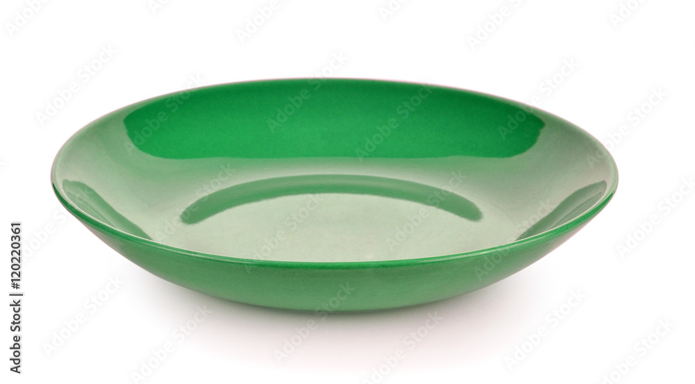 plate on white background