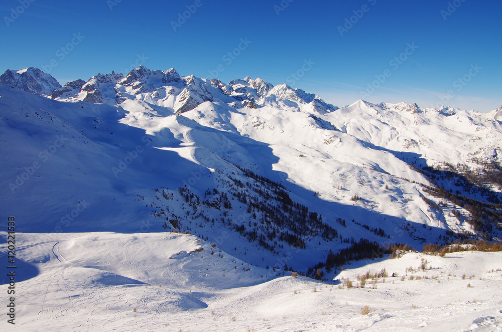 Snow fields in Serre Chevalier