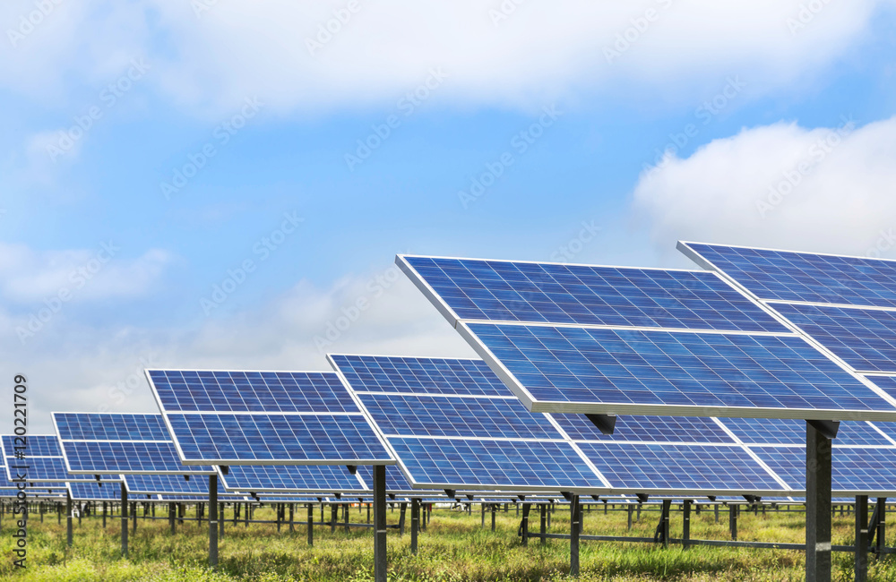 solar photovoltaics panels in solar power station solar photovoltaics panels in solar power station