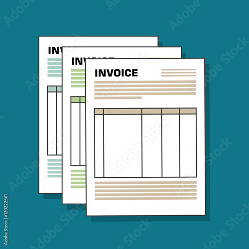 icon invoice form design vector illustration eps 10
