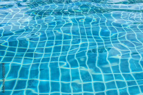 abstract swimming pool water on light