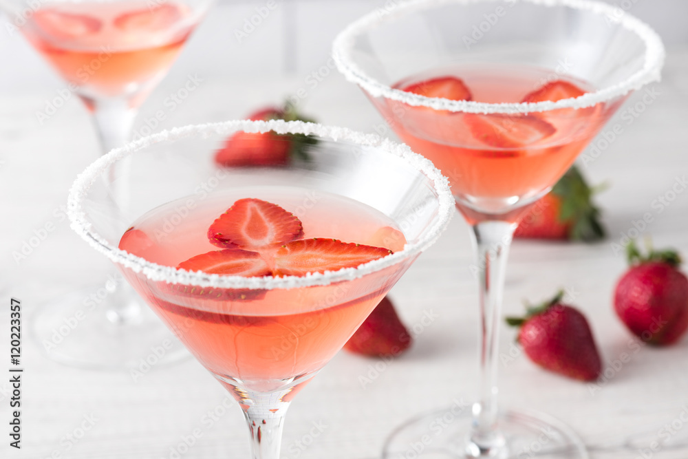Fresh home made strawberry margarita cocktails Fresh home made strawberry margarita cocktails